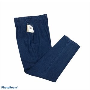 Woolrich taper leg hi waist dark wash pocketed vintage jeans